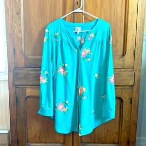 Fig and Flower 1x floral tunic
